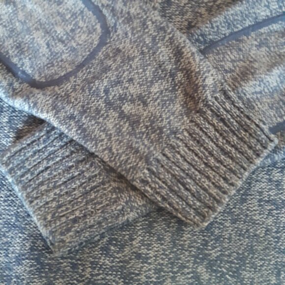 Kenneth Cole Unlisted SZ M Mock Neck 4 Button Pullover Blue Men's Cotton Sweater - Picture 9 of 15